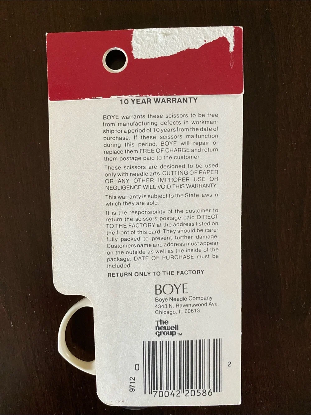 Vintage Boye Applique Scissors